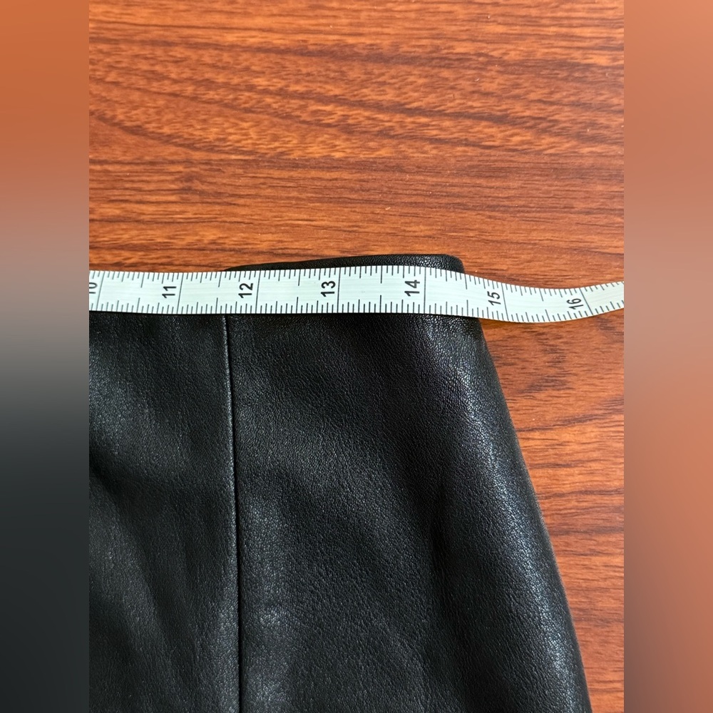 Amanda Uprichard x REVOLVE Dale Skort in Black Leather- Women’s Size M - Picture 9 of 11